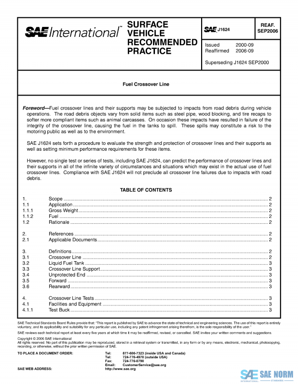 SAE J 1624 Series PDF