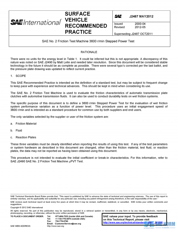 SAE J 2487 Series PDF