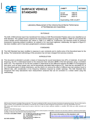 SAE J 1400 Series PDF