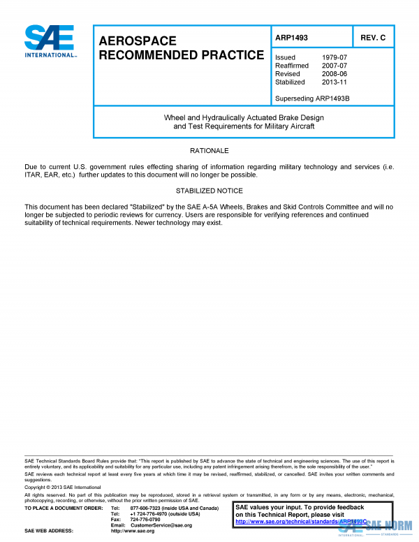 SAE ARP 1493 Series PDF
