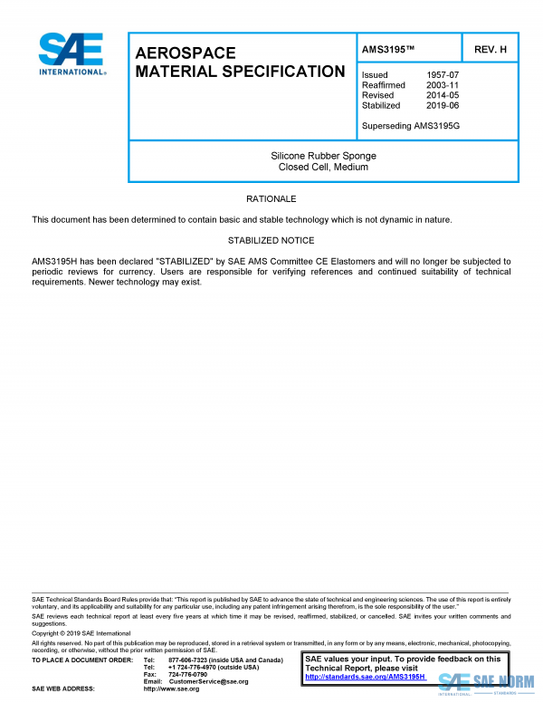 SAE AMS 3195 Series PDF