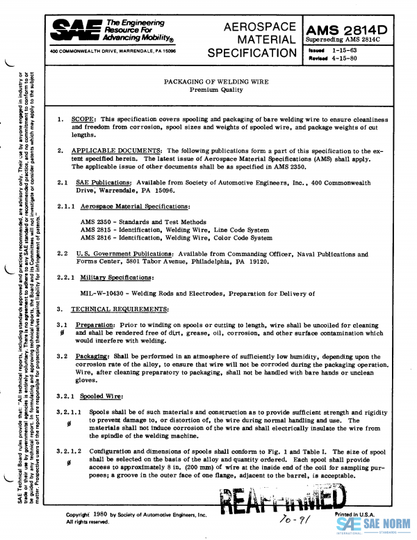 SAE AMS 2814 Series PDF