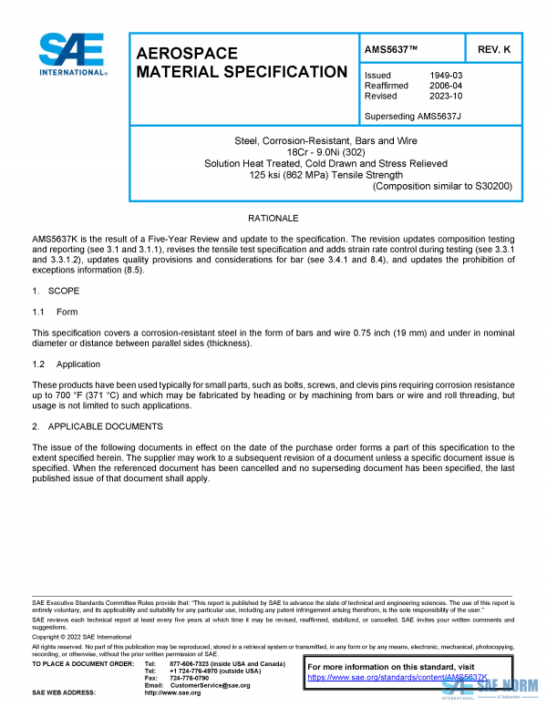 SAE AMS 5637 Series PDF