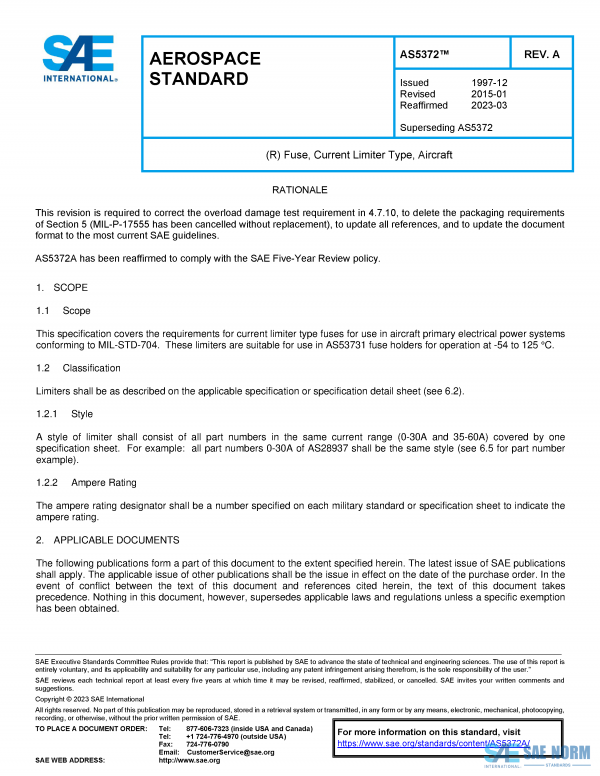 SAE AS 5372 Series PDF
