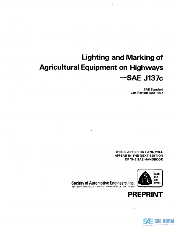 SAE J 137 Series PDF