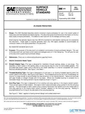 SAE J 226 Series PDF