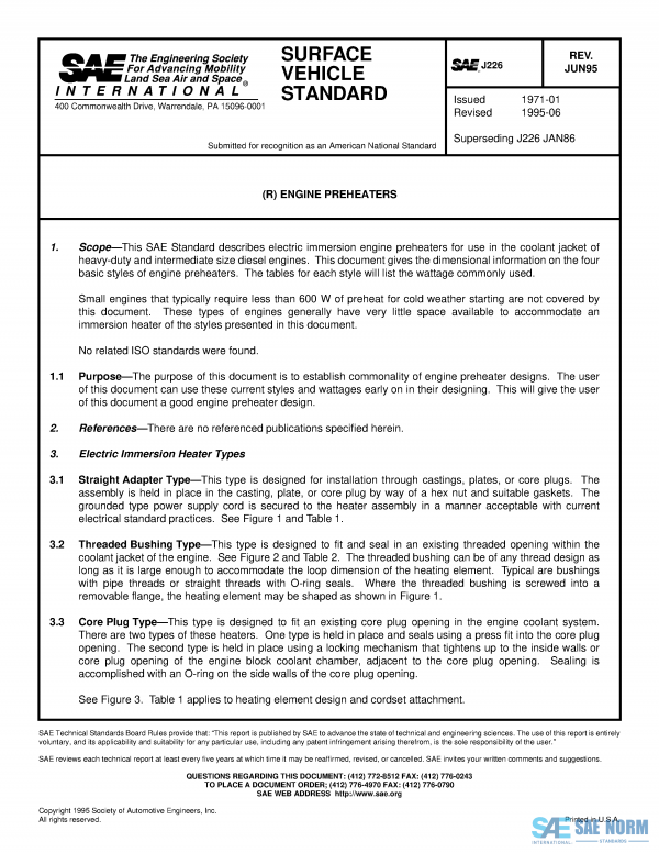 SAE J 226 Series PDF