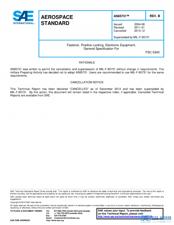 SAE AS 85731 Series PDF