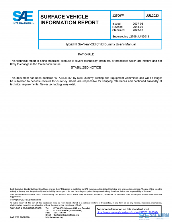 SAE J 2706 Series PDF