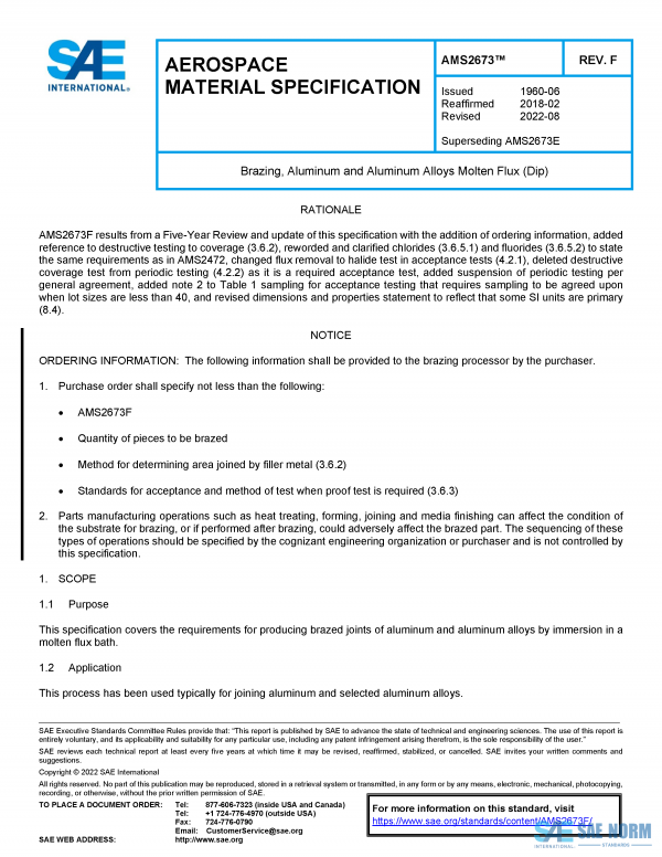 SAE AMS 2673 Series PDF