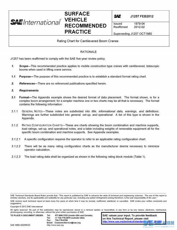 SAE J 1257 Series PDF