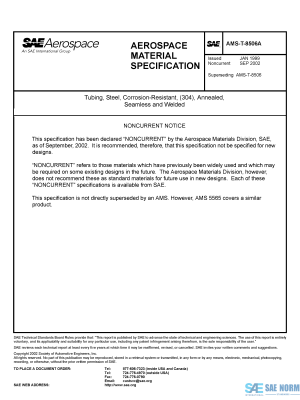 SAE AMST 8506 Series PDF