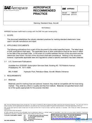 SAE ARP 6002 Series PDF