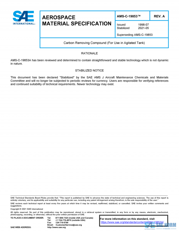 SAE AMSC 19853 Series PDF