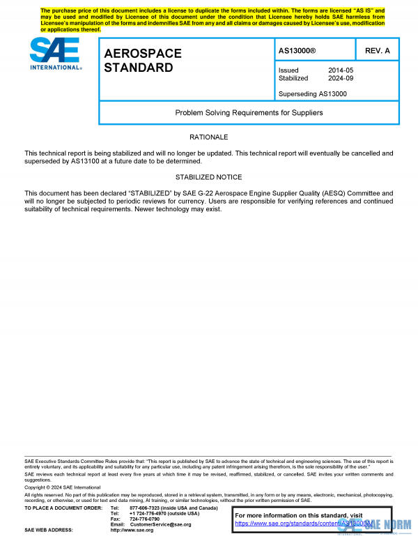 SAE AS 13000 Series PDF