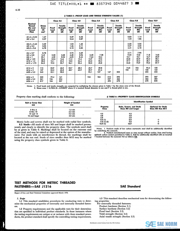 SAE J 1216 Series PDF