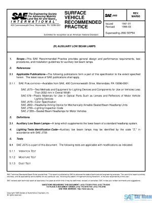 SAE J 582 Series PDF