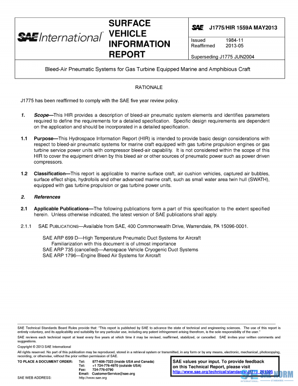 SAE J 1775 Series PDF