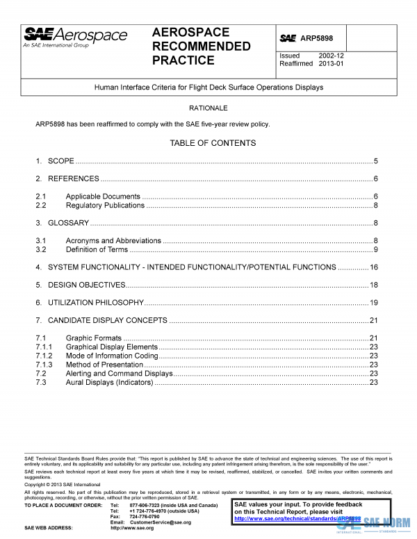 SAE ARP 5898 Series PDF