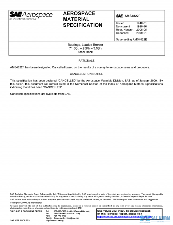 SAE AMS 4822 Series PDF