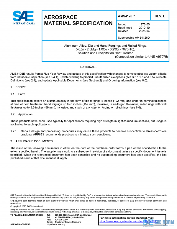 SAE AMS 4126 Series PDF