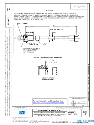SAE AS 1909 Series PDF