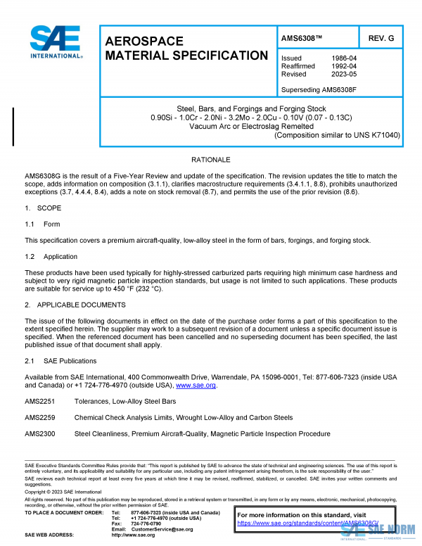 SAE AMS 6308 Series PDF