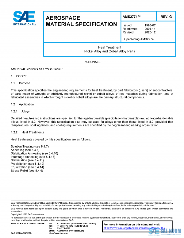 SAE AMS 2774 Series PDF