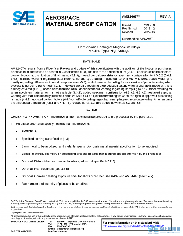 SAE AMS 2467 Series PDF