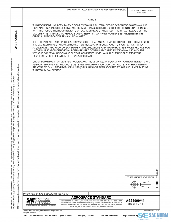 SAE AS 38999/44 Series PDF