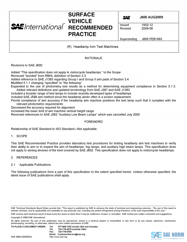 SAE J 600 Series PDF