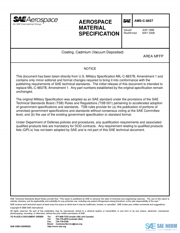 SAE AMSC 8837 Series PDF
