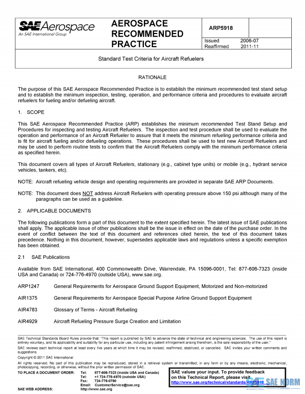 SAE ARP 5918 Series PDF