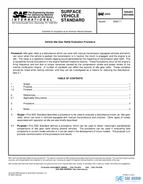 SAE J 2555 Series PDF