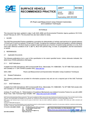SAE J 2263 Series PDF