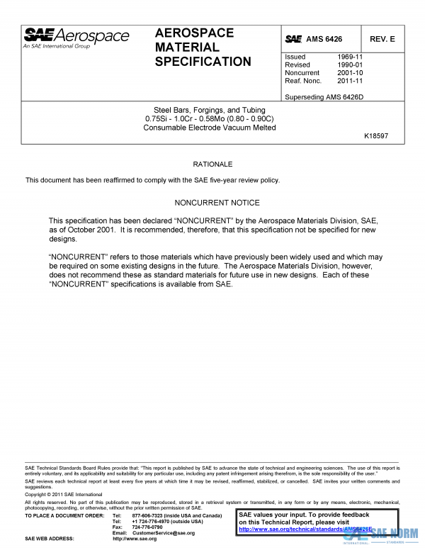 SAE AMS 6426 Series PDF