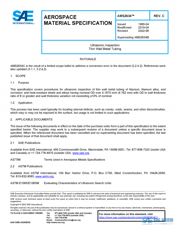 SAE AMS 2634 Series PDF