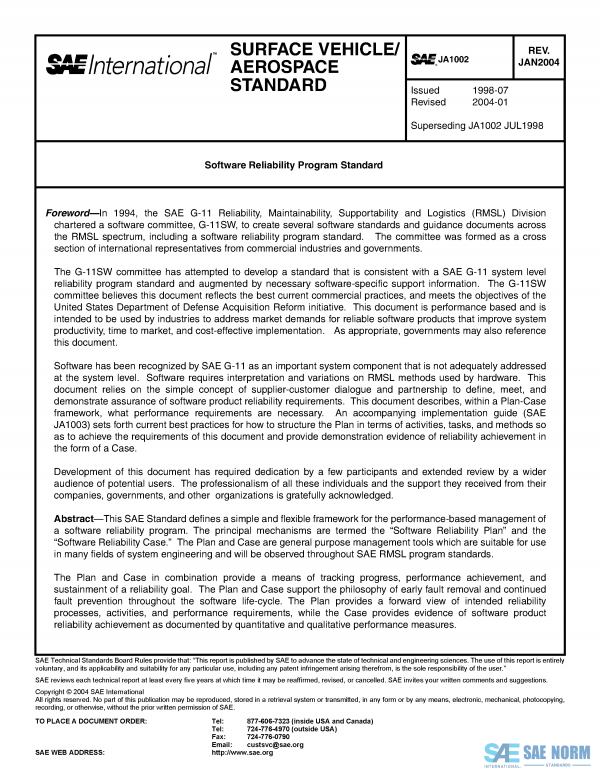 SAE JA 1002 Series PDF