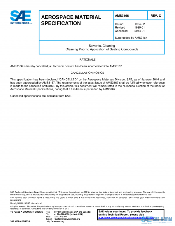 SAE AMS 3166 Series PDF