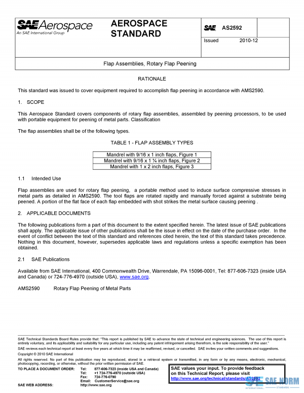 SAE AS 2592 Series PDF