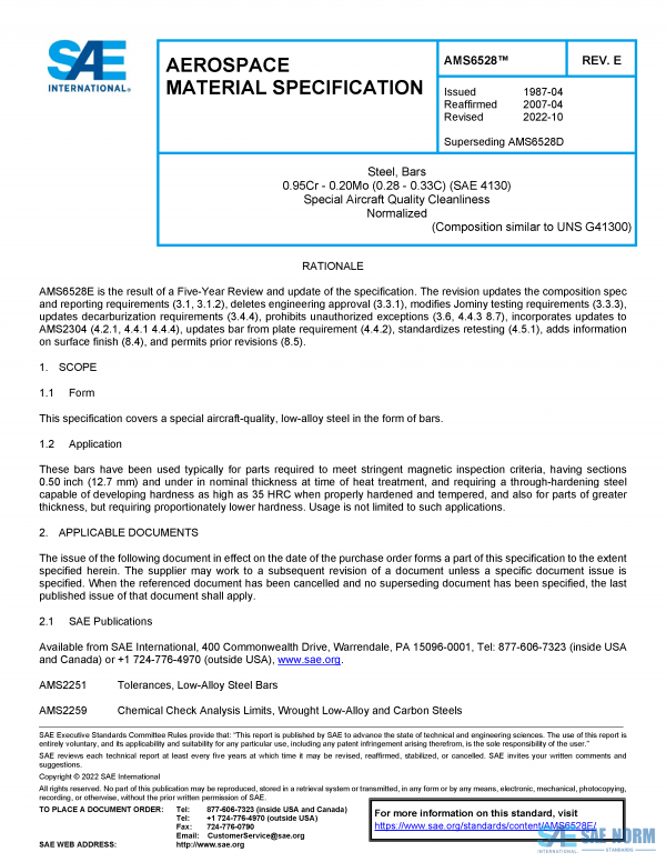 SAE AMS 6528 Series PDF