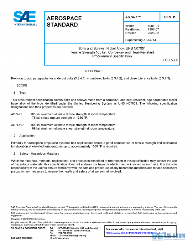 SAE AS 7471 Series PDF