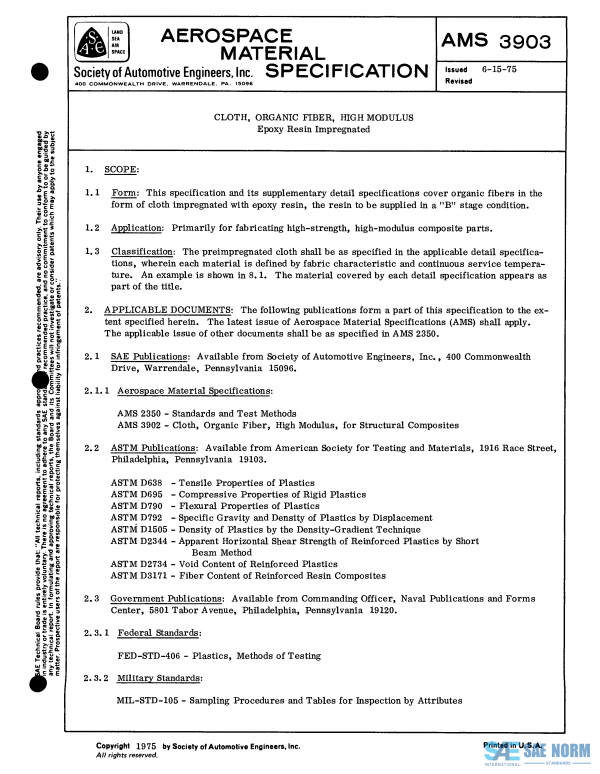 SAE AMS 3903 Series PDF