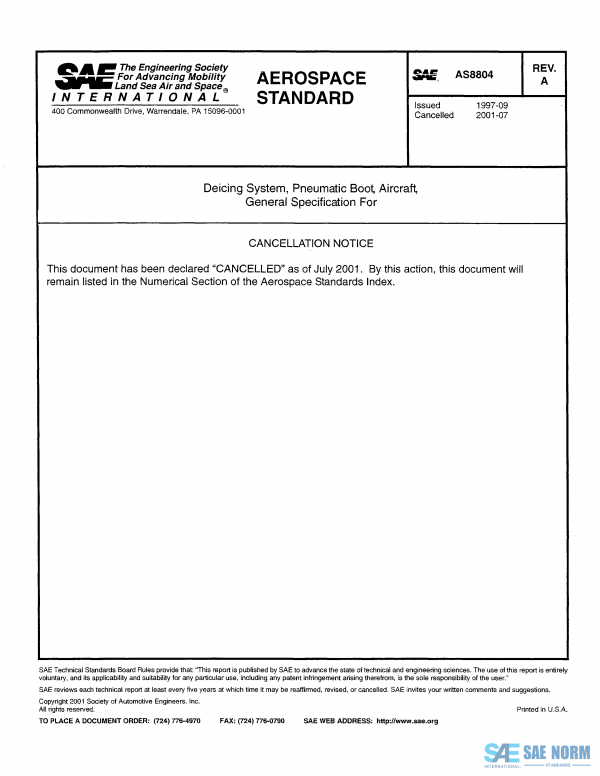 SAE AS 8804 Series PDF