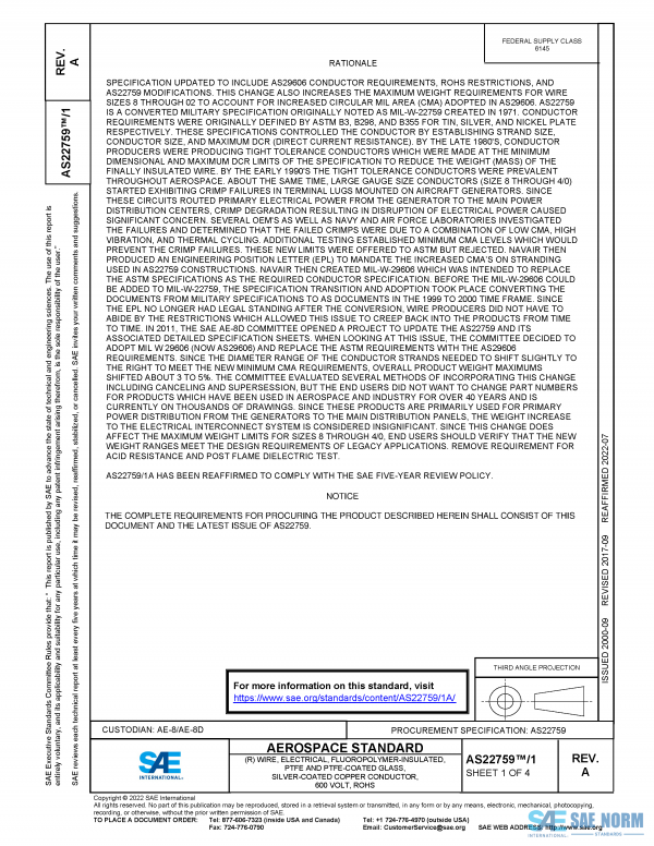 SAE AS 22759/1 Series PDF