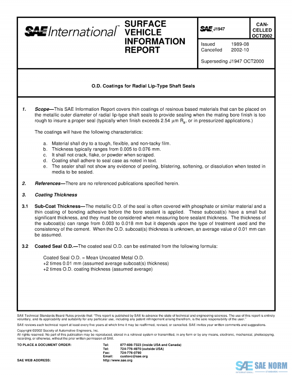 SAE J 1947 Series PDF