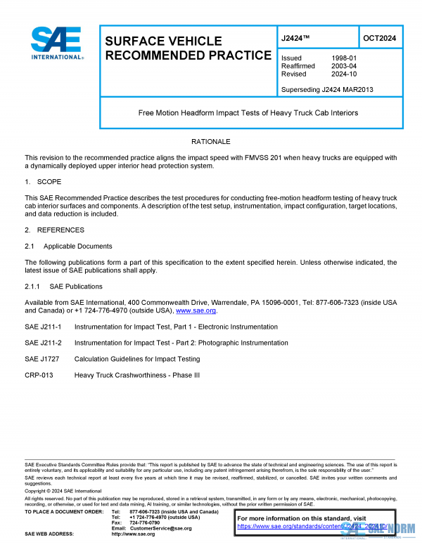 SAE J 2424 Series PDF
