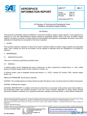 SAE AIR 171 Series PDF