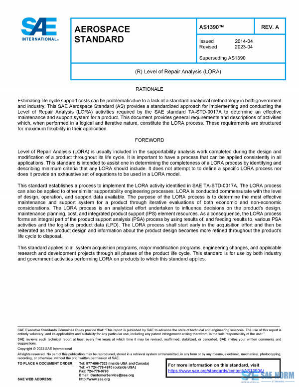 SAE AS 1390 Series PDF