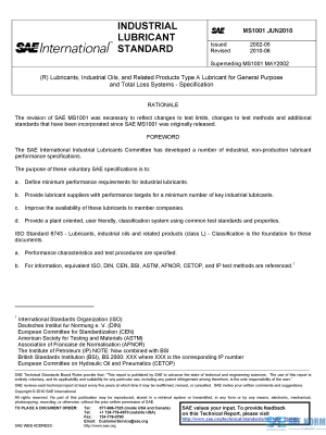 SAE MS 1001 Series PDF